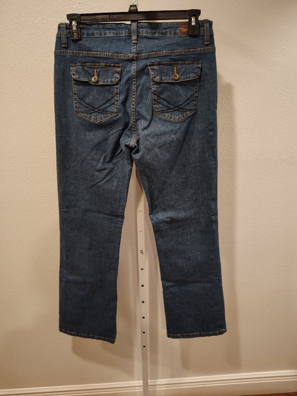 Lee Lower on the Waist Women's Jeans Size 14 Medium Blue Stretch Denim
